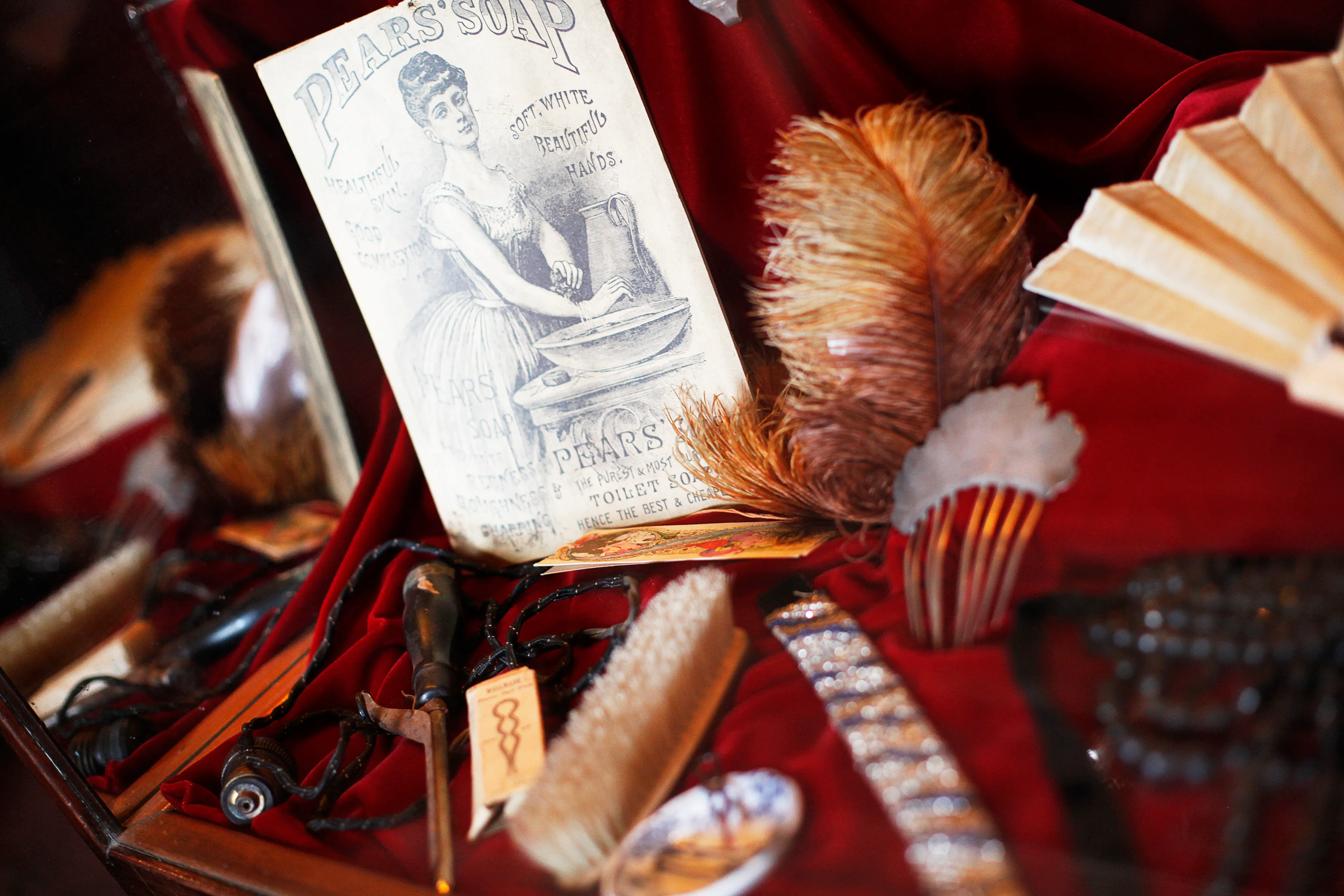 Period artifacts in the Red Onion brothel museum